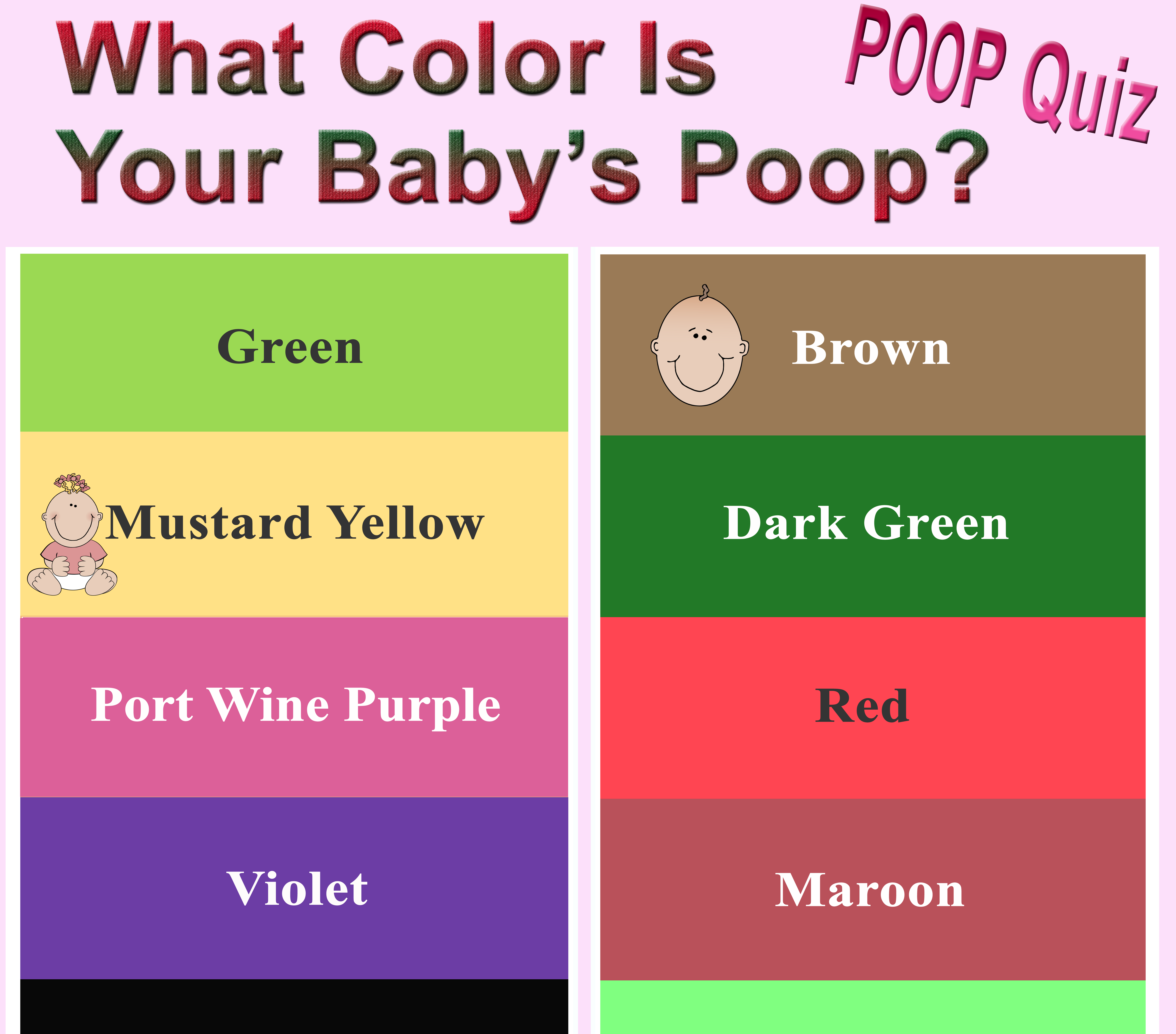 Is purple poop rare?